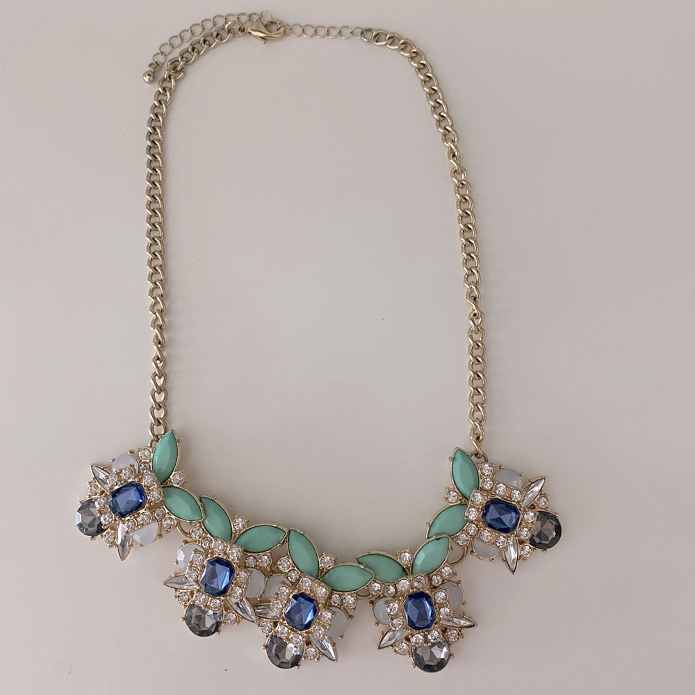 JCrew gold & jewels statement necklace